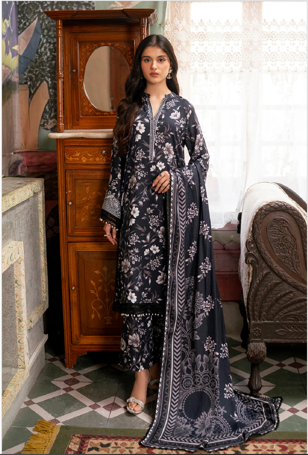 IU Collection IU-S-25-046- Digital Print lawn 3Pc So Kamal