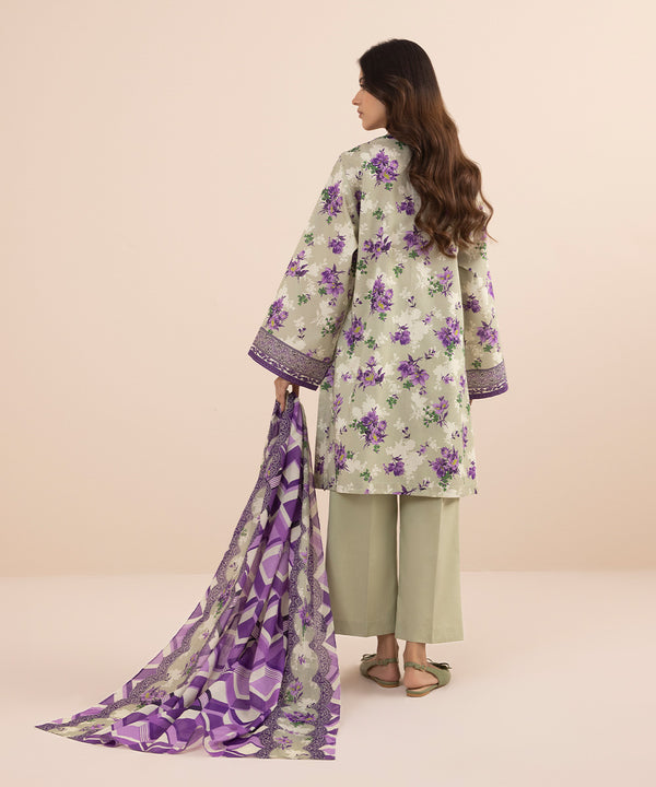 IU Collection IU-S-25-040- Digital Print lawn 3Pc Sapphire