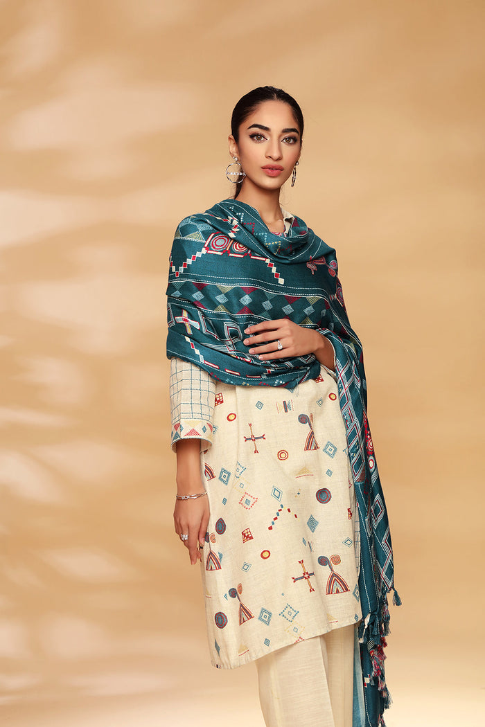 IU Collection IU-S-25-033- Digital Print lawn 3Pc Nishat