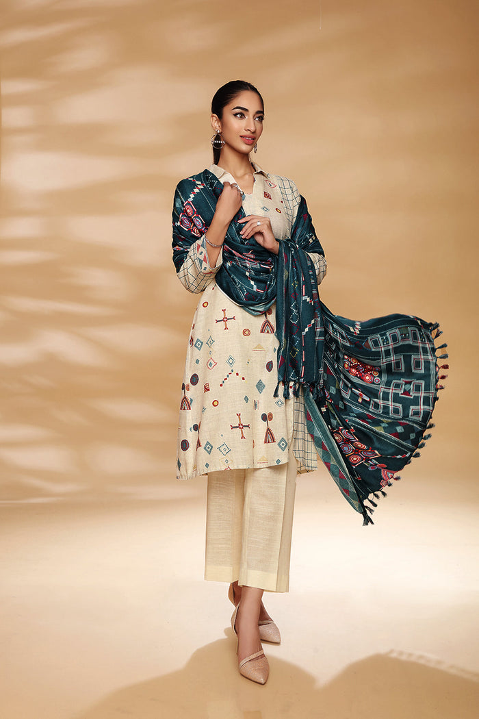 IU Collection IU-S-25-033- Digital Print lawn 3Pc Nishat