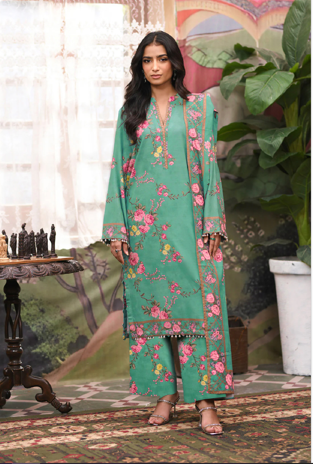 IU Collection IU-S-25-052- Digital Print lawn 3Pc So Kamal