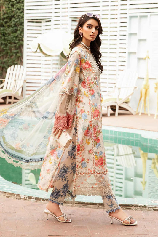 IU Collection IU-S-029- Digital Print lawn 3Pc M.Print