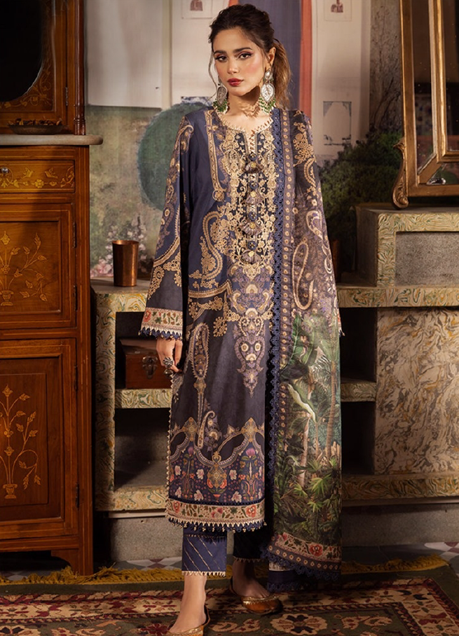 IU Collection IU-S-021-lawn Neckline Full Embroidered 3Pc Lawn Sobia Nazir