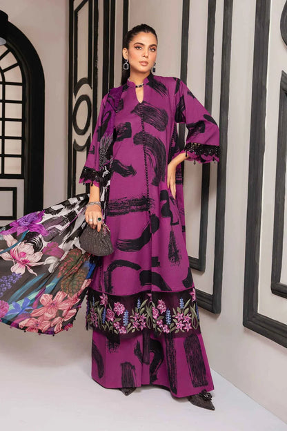 IU Collection IU-S-025- Digital Print lawn 3Pc M.Print