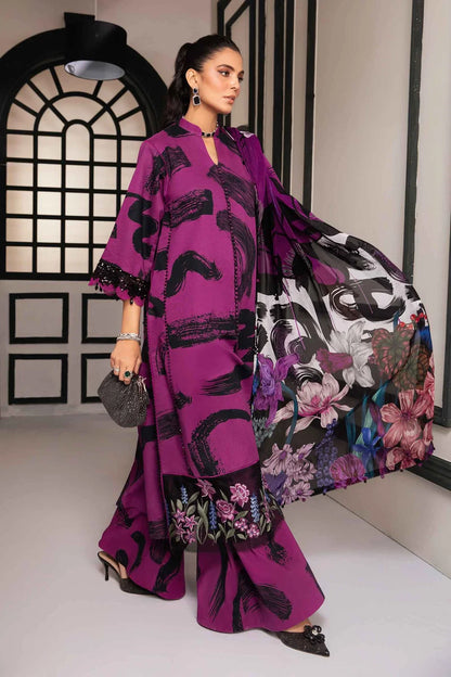 IU Collection IU-S-025- Digital Print lawn 3Pc M.Print
