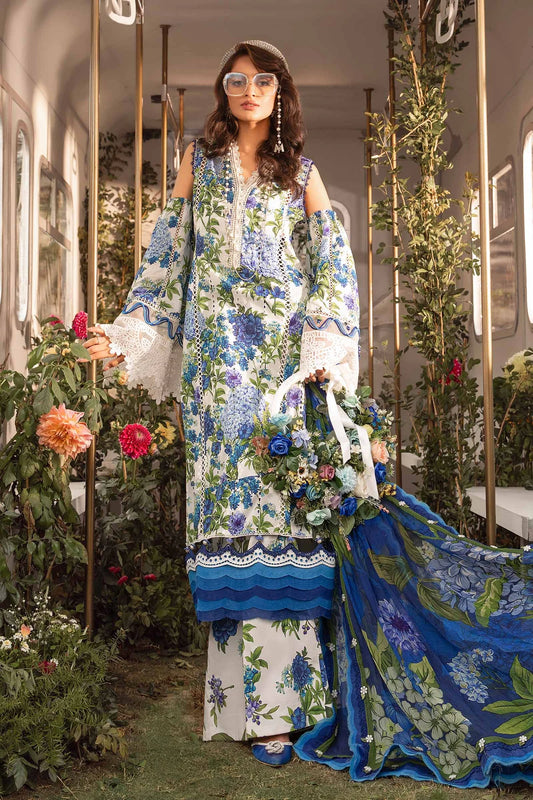 IU Collection IU-S-028- Digital Print lawn 3Pc M.Print