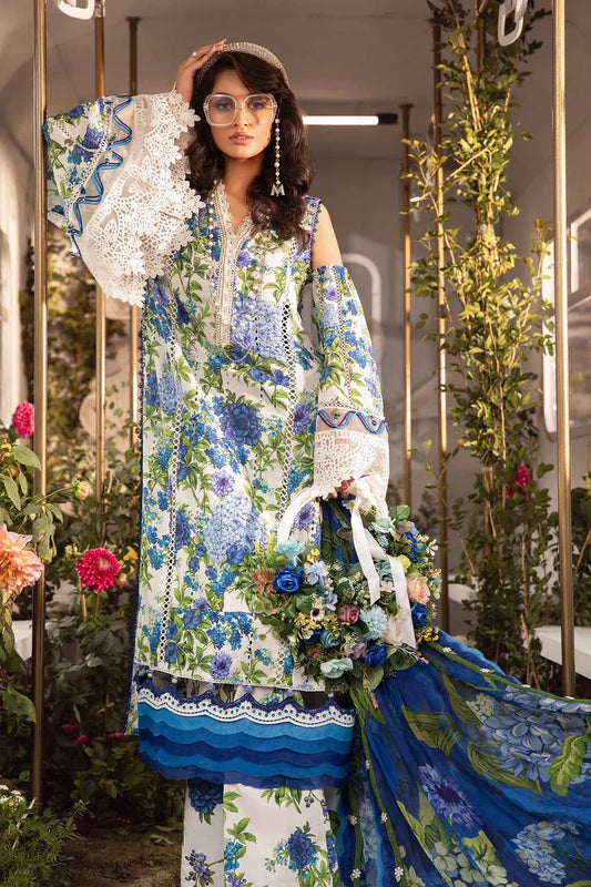 IU Collection IU-S-028- Digital Print lawn 3Pc M.Print
