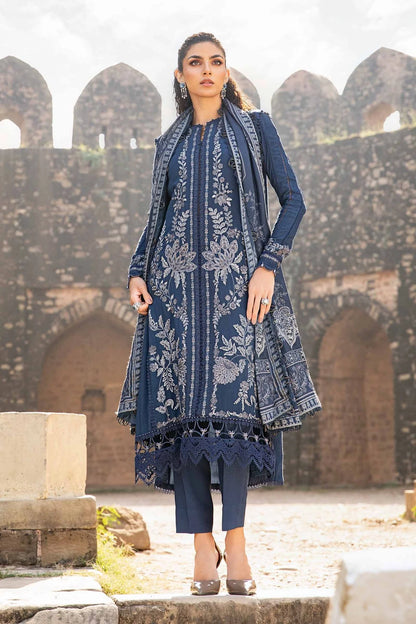 IU Collection IU-S-003-Embroidered Bana Dora 3Pc MARIA.B. Summer Festive Collection.