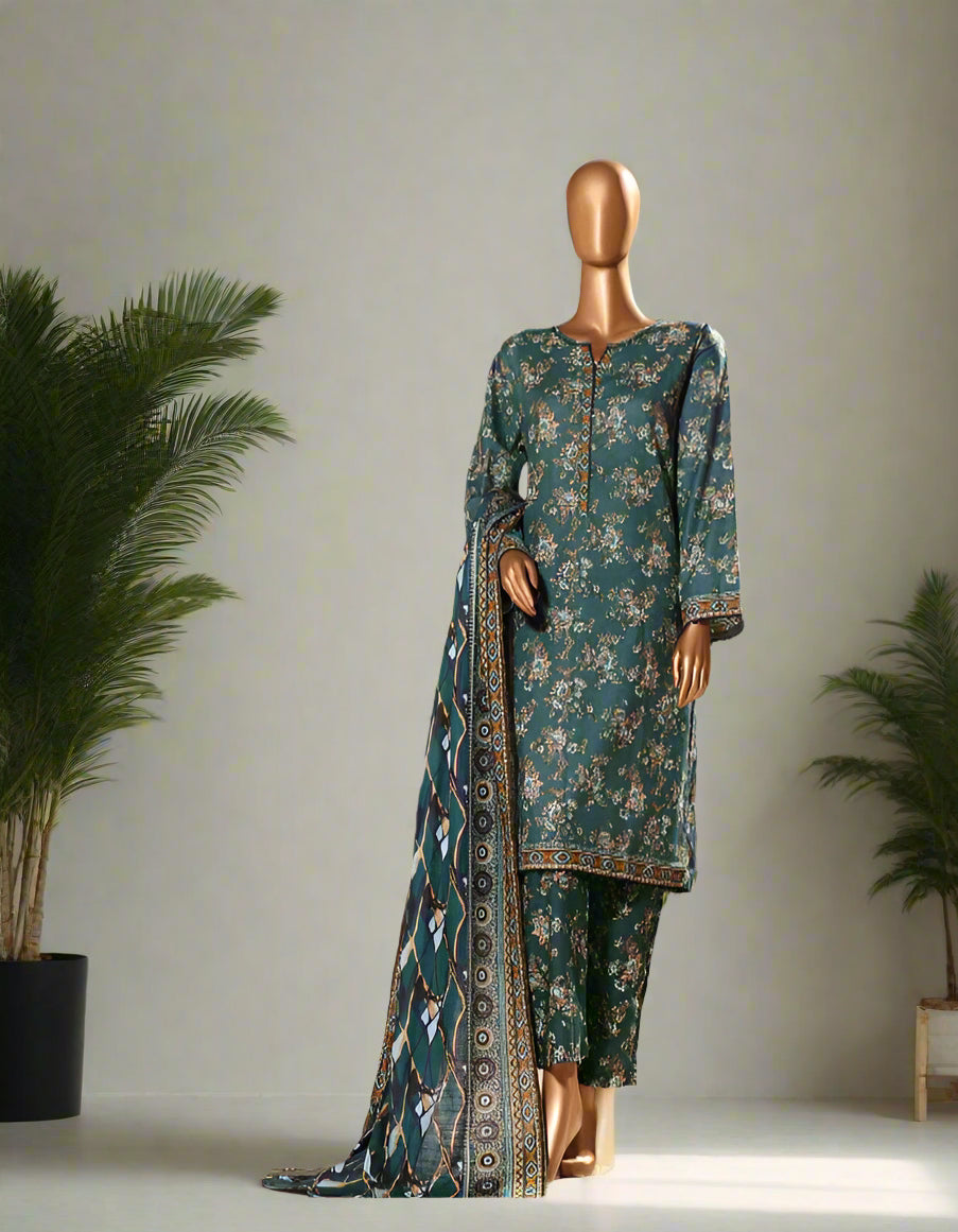 IU Collection IU-S-25-055- Digital Print lawn 3Pc
