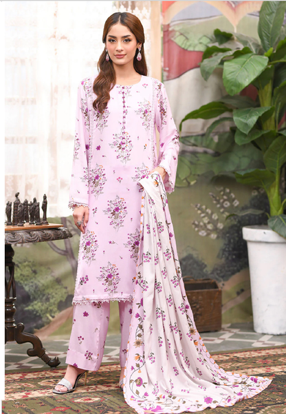 IU Collection IU-S-25-048- Digital Print lawn 3Pc So Kamal