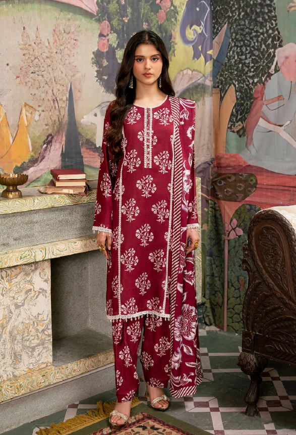 IU Collection IU-S-25-050- Digital Print lawn 3Pc So Kamal