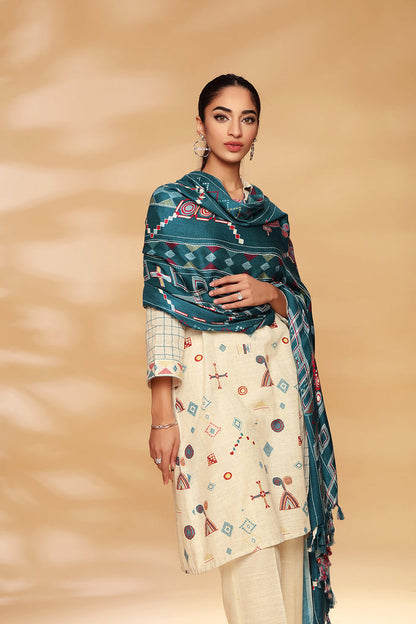 IU Collection IU-S-25-033- Digital Print lawn 3Pc Nishat