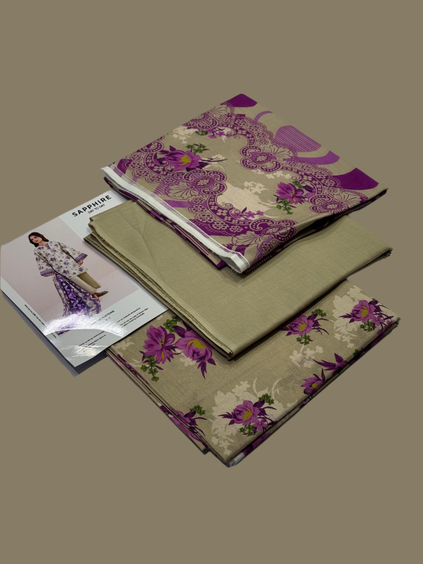 IU Collection IU-S-25-040- Digital Print lawn 3Pc Sapphire
