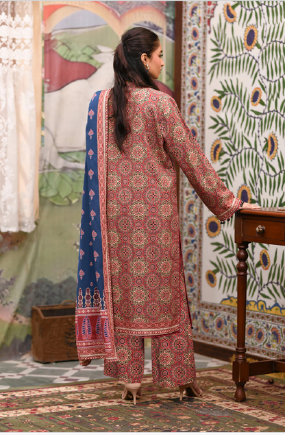 IU Collection IU-S-25-051- Digital Print lawn 3Pc So Kamal