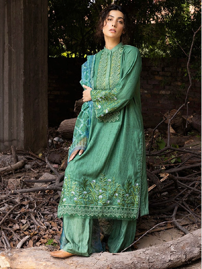 IU Collection IU-S-018-lawn Neckline Full Embroidered 3Pc Lawn Sobia Nazir