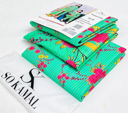 IU Collection IU-S-25-052- Digital Print lawn 3Pc So Kamal