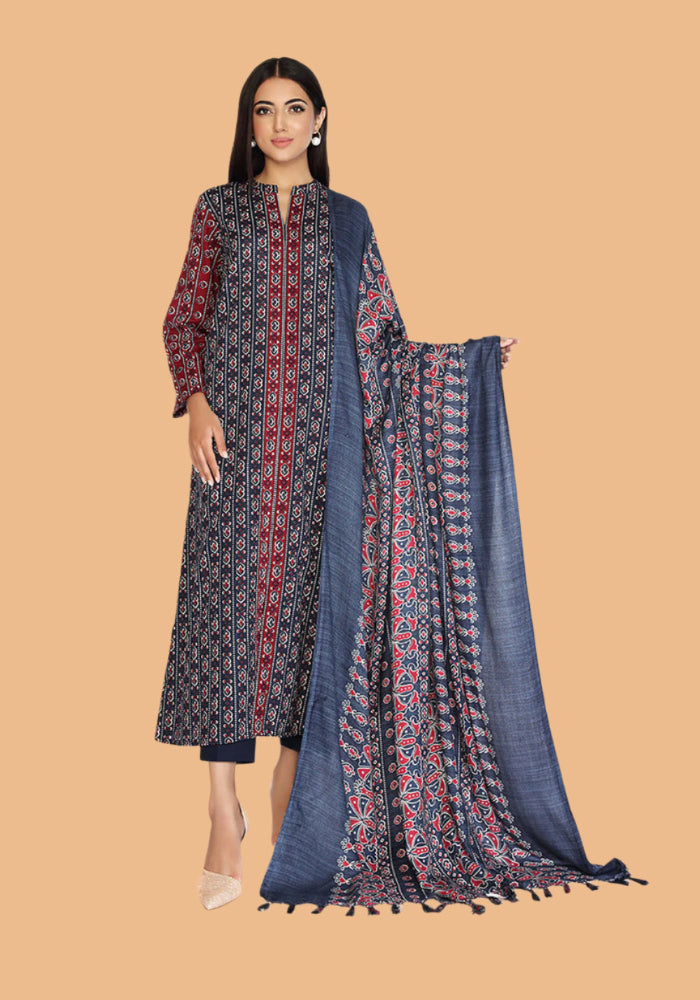 IU Collection IU-S-25-037- Digital Print lawn 3Pc Nishat