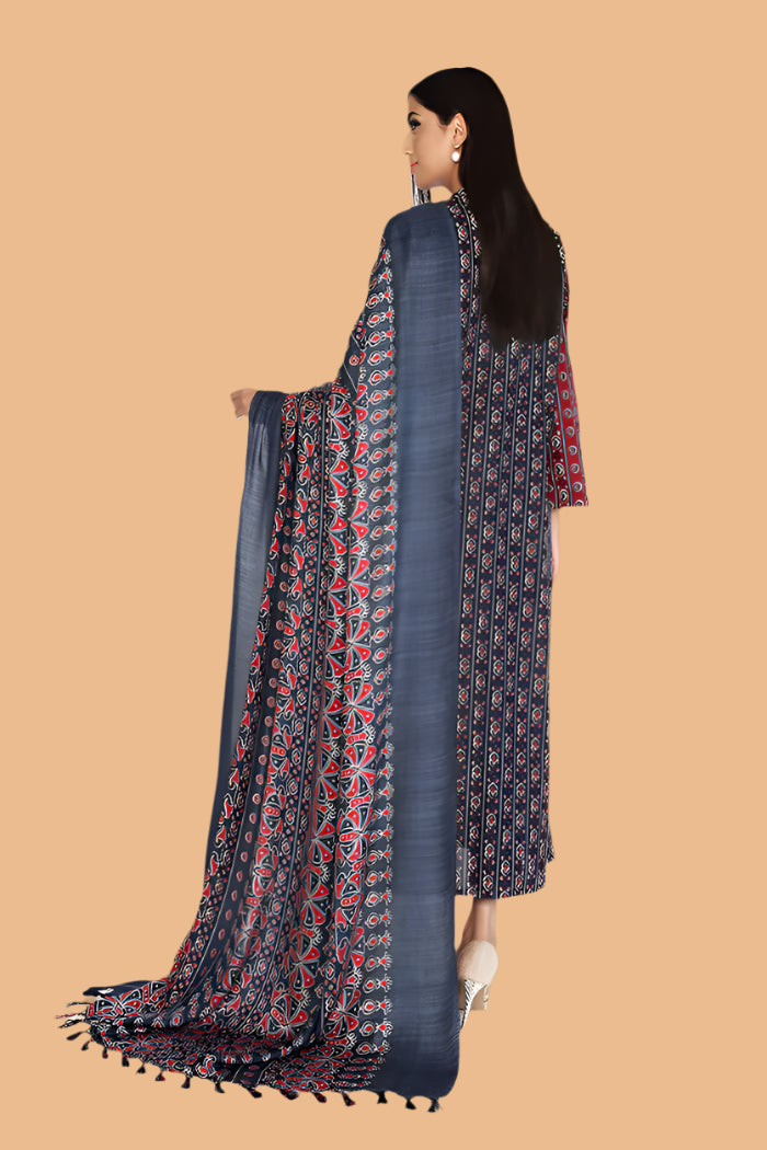 IU Collection IU-S-25-037- Digital Print lawn 3Pc Nishat