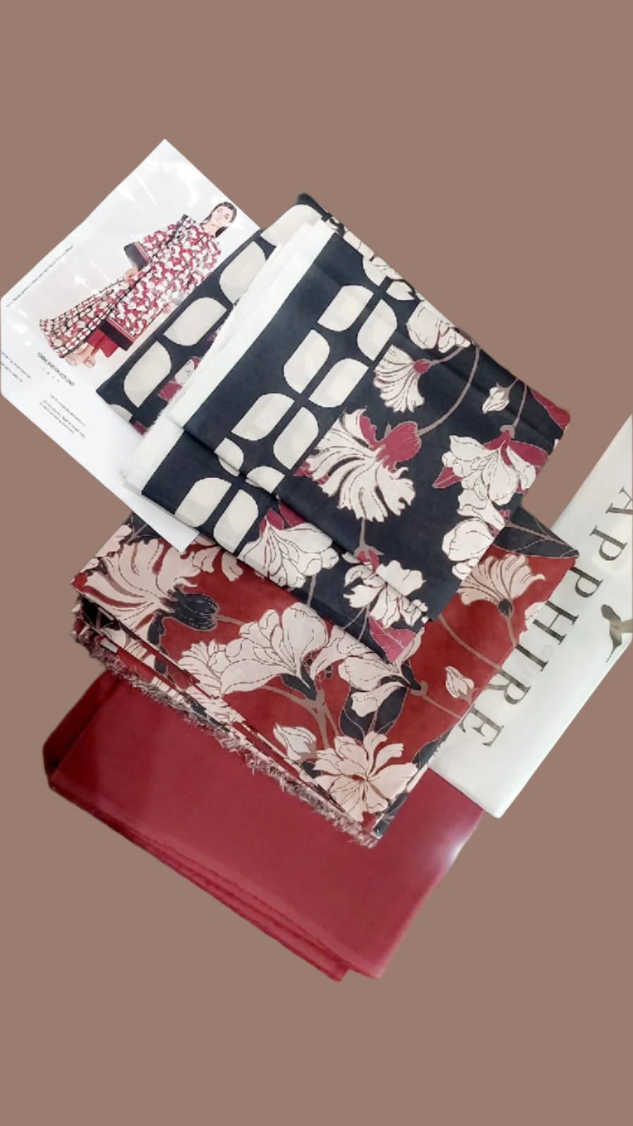 IU Collection IU-S-25-044- Digital Print lawn 3Pc Sapphire